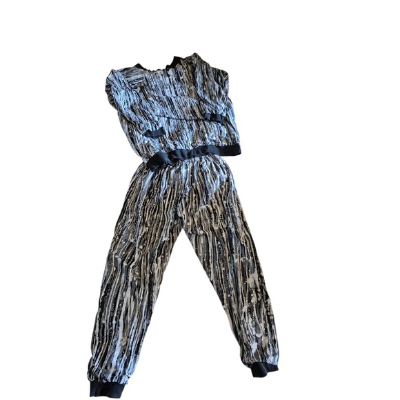 Mara Made VTG 90s Reversible Tracksuit Lounge Set Jersey Double Lined sz S/M - Picture 6 of 9